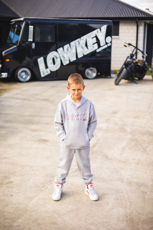 Hustler's Ambition Kid's Track Pants Grey