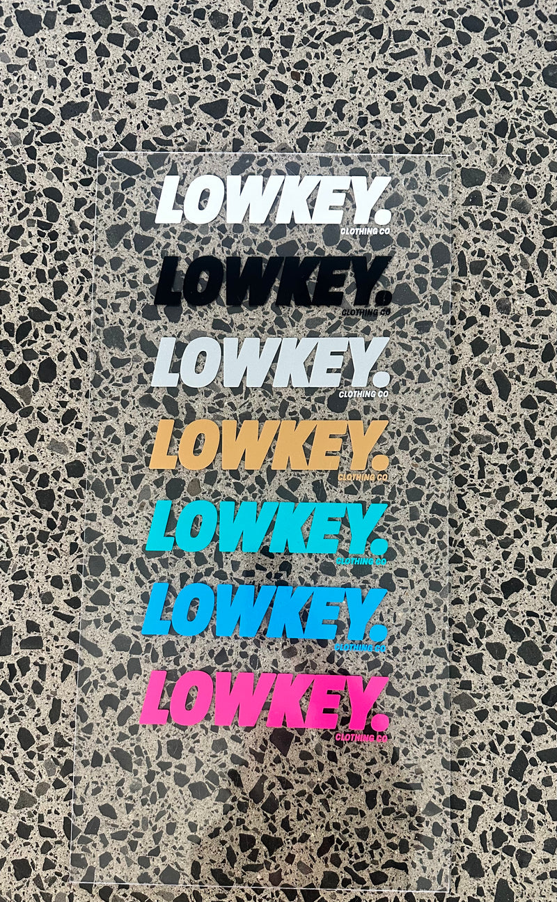 Lowkey Clothing Co Stickers