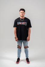 Red Roses T-Shirt Black