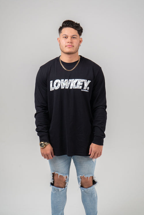 Hustler's Ambition Long Sleeve Black