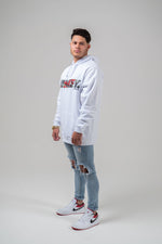 Red Roses Hoodie White