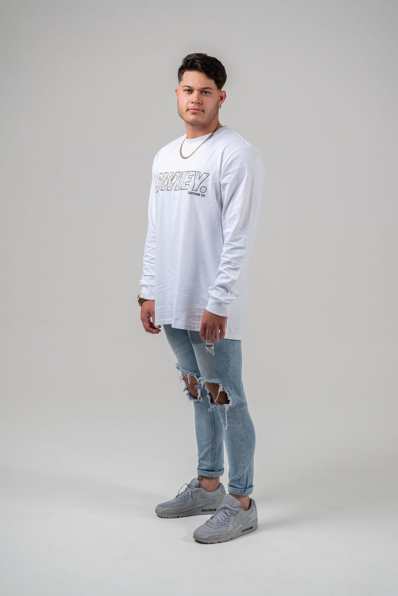 Hustler's Ambition Long Sleeve White