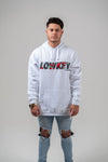 Red Roses Hoodie White