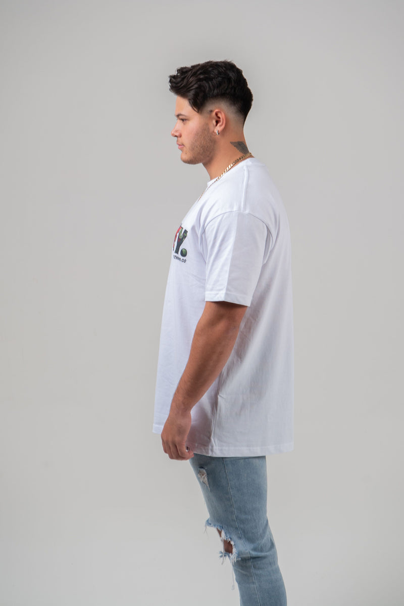 Red Roses T-Shirt White
